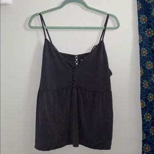 NWOT American Eagle sueded flowy tank - GREY XXL